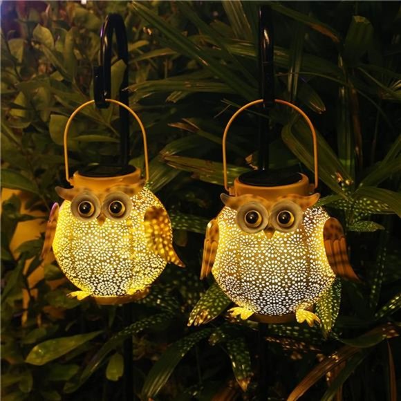 2-Pack Solar Lanterns – Hanging Glass Outdoor Lights With Dual Power (Solar + AA Battery), Waterproof For Patio, Yard, Porch, Or Indoor Table